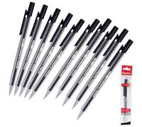 NATARAJ Platinum-X Mechanical Pencils, 0.5mm Lead Size, Pack of 10, Rubber Tipped, Propelling Pencils, Write Draw Sketch Draft, Perfect for School Office Home Use