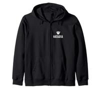 Natasha the Queen / Crown & Name for Women Called Natasha Zip Hoodie