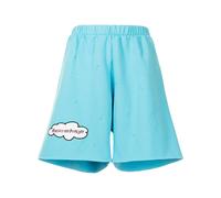 Natasha Zinko Sunday distressed jersey shorts - Blue XS-S-M
