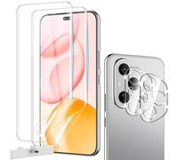 Natbok 2+2 Pack Screen Protector for Honor 400 Pro 5G 6.7", with Camera Lens Protector, Full Coverage Soft Flexible TPU Film Protector for Honor 400 Pro with Easy Installation Tools