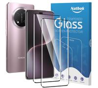 Natbok 2 Pack 3D Tempered Glass for Honor Magic 7 Lite Screen Protector,9H Hardness,Ultra Resistant,Anti-Fingerprints,No Bubbles,HD-Clear,Full Coverage Phone Film for Honor Magic 7 Lite [Easy Install]