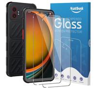 Natbok 2 Pack Tempered Glass for Honor X5C / X5C Plus/Poco C65 / Samsung Xcover 7 Screen Protector, 9H Hardness, Ultra Resistant, Anti-Fingerprints, No Bubbles, HD-Clear, Full Coverage Phone Film