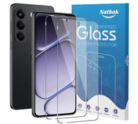Natbok 2 Pack Tempered Glass for OnePlus Nord CE6 Lite 5G Screen Protector, 9H Hardness Anti-Fingerprints No Bubbles Full Coverage Case Friendly Phone Film for One Plus Nord CE6 Lite [Easy Install]