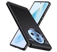 Natbok for Honor Magic 5 Case, Military-Grade Shockproof Phone Case Cover, Carbon Fiber Texture, Soft Flexible TPU Slim Anti-Scratch Protective Case, Black