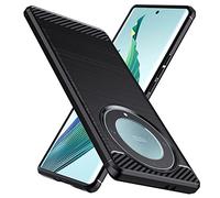 Natbok for Honor Magic 5 Lite 5G Case, Military-Grade Shockproof Honor Magic 5 Lite Case Cover, [Carbon Fiber Texture] Soft Flexible TPU Slim Anti-Scratch Protective Case for Honor Magic 5 Lite,Black