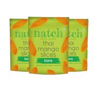 Natch Dried Thai Mango Slices | 100% All Natural | Vegan | Gluten Free | No Artificial Preservatives | Trans Fat Free | Rich in Antioxidants | 150gm each (Pack of 3) (Bare)