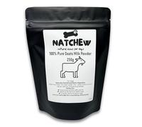 NATCHEW 100% Pure Goats Milk Powder for Dogs - 250g | Natural Hydrating & Digestive Support | No Additives | Complementary Feed for Puppies, Seniors & Active Dogs