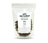 Natchew SOFT CHUNKS Dog Training Treats 500g - Fish | Soft, Grain-Free, High-Value Reward Treats for Training | Natural Snacks