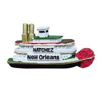Natchez New Orleans USA Refrigerator Magnet Travel Souvenir 3D Fridge Decoration Magnetic Sticker Hand Painted Craft