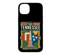 Natchez Trace Parkway Tennessee Flag Monument Retro Art Case for iPhone 14 Plus