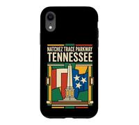Natchez Trace Parkway Tennessee Flag Monument Retro Art Case for iPhone XR