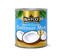 Natco Coconut Milk Rich Creamy Cans Premium Quality Cooking Tins - Pack of 6x400ml
