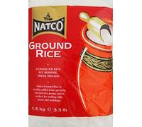 Natco Ground Rice | 100% Natural | Gluten Free (GF) | No Preservatives or Additives | Perfect for Sweet & Savoury Dishes | Ideal Wheat Flour Substitute | Vegan | Health Benefits | 1.5kg