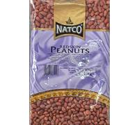 Natco Redskin Peanuts 1kg - Raw, Whole, Unroasted, Natural Peanuts - Ideal for Snacking, Roasting, or Cooking