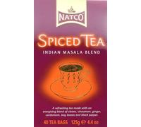 Natco Spiced Masala Tea Bags - 40 Sachets | Authentic Indian Masala Chai Blend | Aromatic Black Tea Infused with Spices