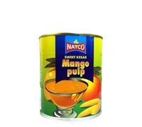 Natco's Sweet Kesar Mango Pulp 850g Rich and Aromatic Perfect for Desserts Smoothies and Indian Sweets Mango Puree Product From India Pack of 2