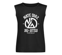 Nate Diaz Jiujitsu Sleeveless T-Shirt Black Unisex Mens Vest Tank Tops Tee S