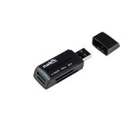 Natec Genesis Ant 3 Black Mini USB 2.0 Memory Card Reader - Card reader (Memory Stick (MS); microSD (Transflash); miniSD; MMC; MS Micro (M2); MS PRO; MS PRO Duo, RS-MMC, SDHC, SD, USB 2.0, 480 Mbit/s, Black)