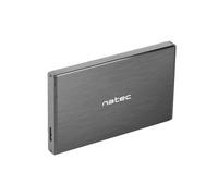 Natec HDD/SSD External Enclosure Rhino Go for 2.5 inch SATA - USB 3.0, Aluminium