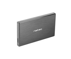 Natec HDD/SSD External Enclosure Rhino Go for 2.5 inch SATA - USB 3.0, Aluminium