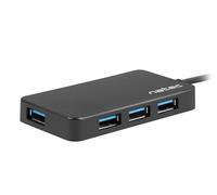 Natec HUB USB 3.0 MOTH 4-PORTS, BLACK, USB-C