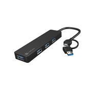NATEC MAYFLY USB-C 3.0 HUB 4 PORTS + USB-A ADAPTER