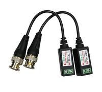 NATEFEMIN 1 Pair Video Balun Connectors Cat5 HD Mini CCTV BNC Passive Video Balun Transceiver for Full HD Surveillance Camera System Accessories