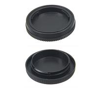 NATEFEMIN 2X Replacement Camera Body Front Cap+Rear Lens Cap For Sony A5000 ILCE-A7 A6400 A7S Accessory Part