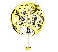 NATEFEMIN Gold Skeleton Adjustment Radiation Pattern Fully Automatic Watch Movement Ordinary Pendulum Repairing Part
