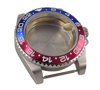 NATEFEMIN Replacement Movement Crystal Glass Watch Case Protection Red and Blue Color Matching for Swiss ETA 2824 Accessories