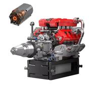 NATEFEMIN V8 Engine Motor Engineering Block Model, Build Your Own Model Engine for Kids Adults Collections, 750+Pcs