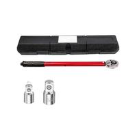 NATEPLALFC 2-210N.m Torque Wrench 1/2 3/8 1/4 Precise Reversible Ratchet Torques Key Professional Bicycle Motorcycle Car Automotive Tool(2-24N.m-Adapter)