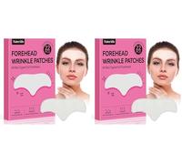 Naterido Forehead Wrinkle Patches, 22 Pcs, Anti-wrinkles, Anti-Slip Overnight Face Wrinkles Patch, Forehead Fine Lines for Women Facial Mask (Pack of 2)