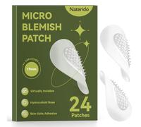 Naterido Microdart Hydrocolloid Patch (24 Counts) Day & Night Clear Spot Remover Pimple Stickers, Spot Dots for Face Zit Patches