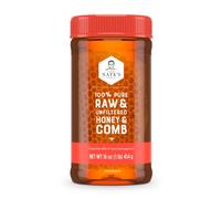 Nate's 100% Pure Raw & Unfiltered Honey and Comb - 16oz. Jar