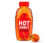 Nate's Hot Honey - 100% Pure Honey Infused with Habanero Chili Pepper Flakes, Award-winning Taste - 16 oz Squeeze Bottle