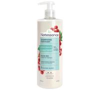 Natessance Castor Oil and Plant-derived Keratin Shampoo For Hair Strengthening and Repairing Shampoo (Parabens and Sulphate-free Shampoo, 96% Natural), White, 500 millilitre