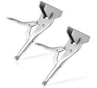 NATGAI 2 Pack 10 Inch Locking Sheet Metal Clamp, Welding Pliers with Adjustable Opening, Nickel Plated Carbon Steel Duckbill Locking Plier for Metalworking, Sheet Metal Bending and Clamping (2 Pack)