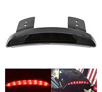 NATGIC 1 PCS Motorcycle Brake Light Rear Fender Edge Red LED Light Motorbike Running Tail Light License Plate for Har*ley Sport-ster XL 883N 1200N XL1200V XL1200X - Smoke Shell