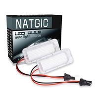 NATGIC 3528 18 SMD LED Bulb License Number Plate Light Lamps CanBus (Pack of 2)