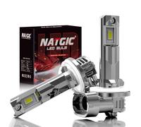 NATGIC 881 LED Headlight Bulb, Fanless H27W/2 Led Bulb 16000LM 80W,1:1 Size 300% Brightness 6000K White Light Conversion Kit, Plug And Play, 881 Bulbs For Fog Light/Low Beam,Pack of 2