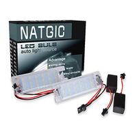 NATGIC License Number Plate Light Lamps CanBus error free 18 LED 3528 SMD LEDs Bulb (Pack of 2)