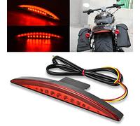NATGIC Motorcycle Tail Light Rear Fender Tip LED Brake Running Light for H-arley Breakout EFI FXSB CVO 2013-2017 (Red Lens)