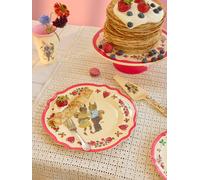 NATHALIE LÉTÉ child's RICE Red Kiss plate red