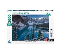 Nathan 2000 Piece Jigsaw Puzzle - Valley of Ten Peaks, Canada - Adults and Children 14+ - Premium Quality Jigsaw Puzzle - Perfect Fitting - Escape Collection - 87312