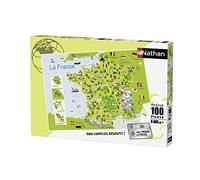 Nathan 86732 Jigsaw Puzzle - Map of France, 100 Pieces