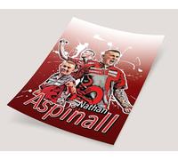 Nathan Aspinall Darts Player | Print | Boys bedroom | Mens Gift (A4 Black Frame)