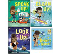 Nathan Bryon Collection 4 Books Set (Speak Up!, Clean Up!, Look Up! and Rocket Rules World Book Day)