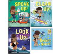 Nathan Bryon Collection 4 Books Set (Speak Up!, Clean Up!, Look Up! & Rocket Rules World Book Day)