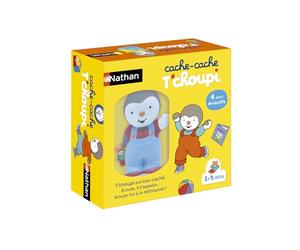 Nathan - Cache Cache Tchoupi - Electronic game with talking figure - Educational and evolving - Listen, have fun and find T-choupi - 4 games - For children aged 1 to 5